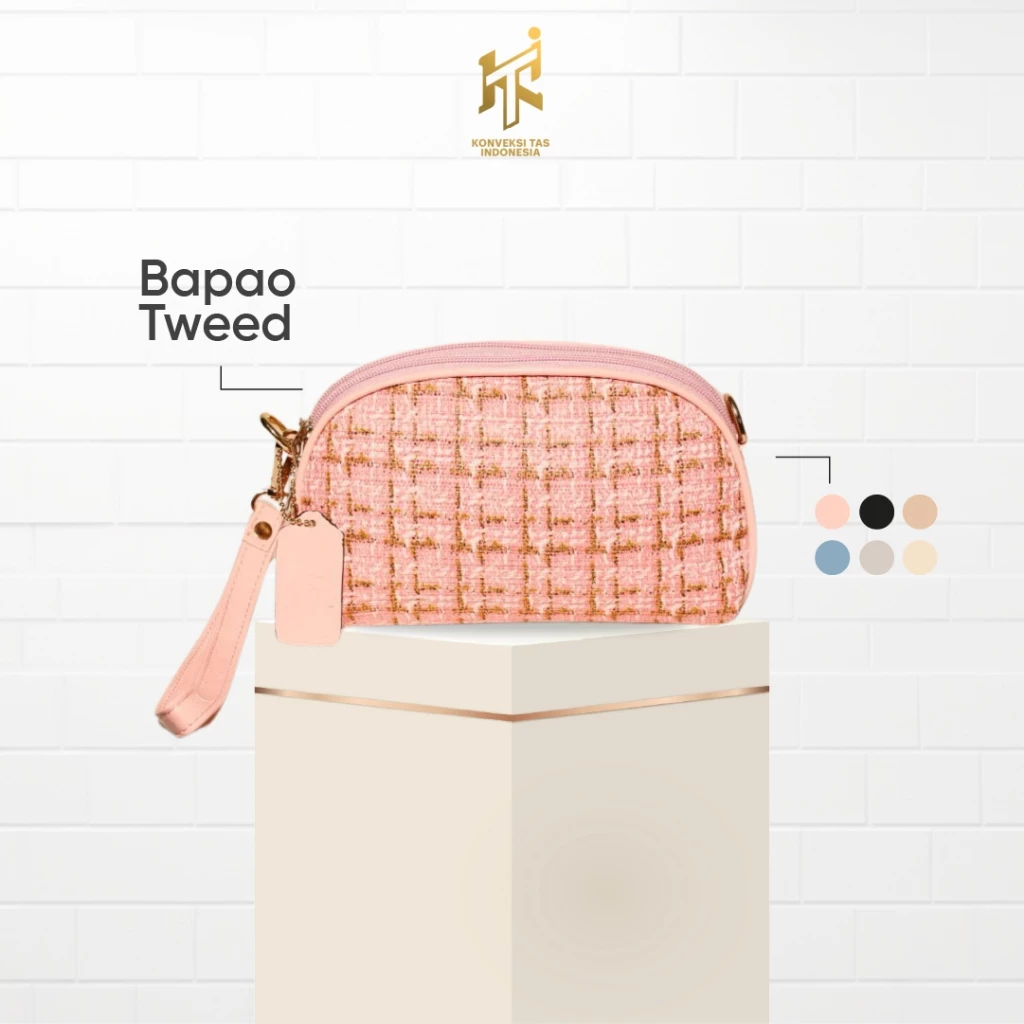 KTI Dompet Bapao Tweed - KTI Mall Official Store